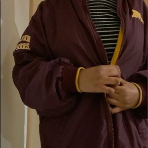 vintage university of minnesota windbreaker jacket